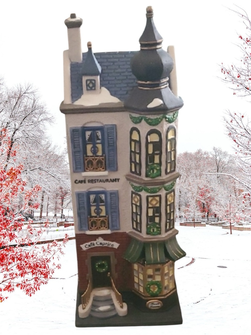 Heritage Village Collection Café Caprice French Restaurant Building Dept 56 - Picture 14 of 14